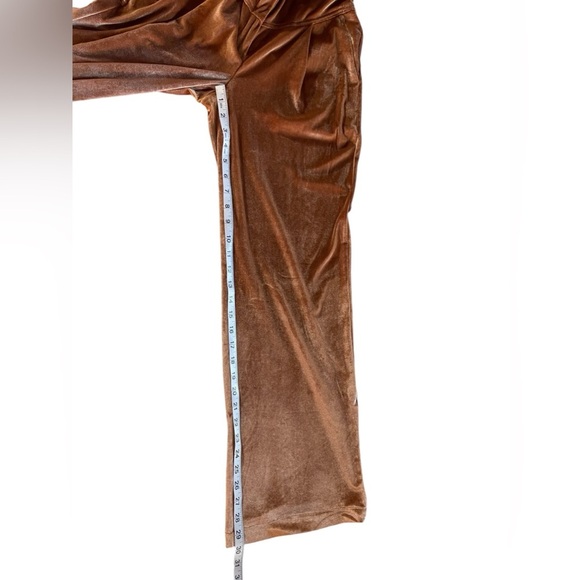 Stella Pardo High Waist Wide Leg Velour Camel Velour Size Small NWT MSRP$250‎ - Picture 8 of 13